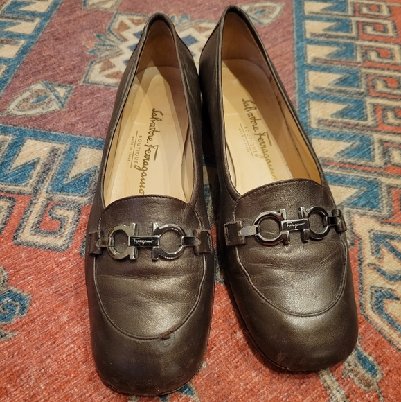 Ferragamo Gancini Bit Leather Loafer - Picture 1 of 8